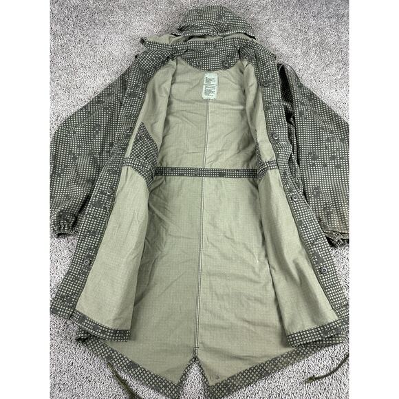 Vintage US Military Parka Jacket Mens S Desert Night Camo Hooded Tennier 80s - Picture 4 of 11